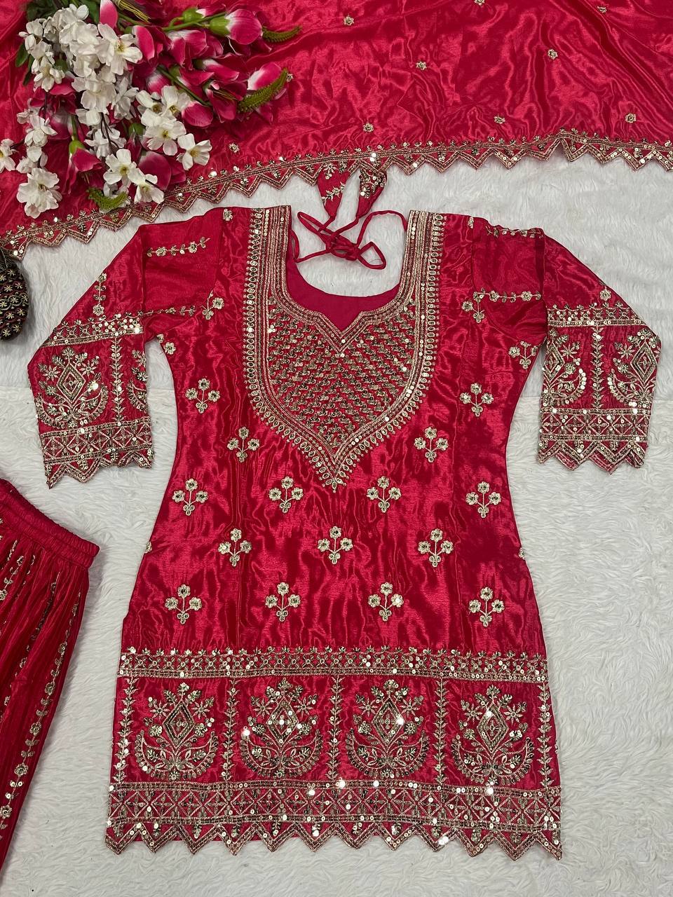 Regal Violet Heritage Embroidered Couture